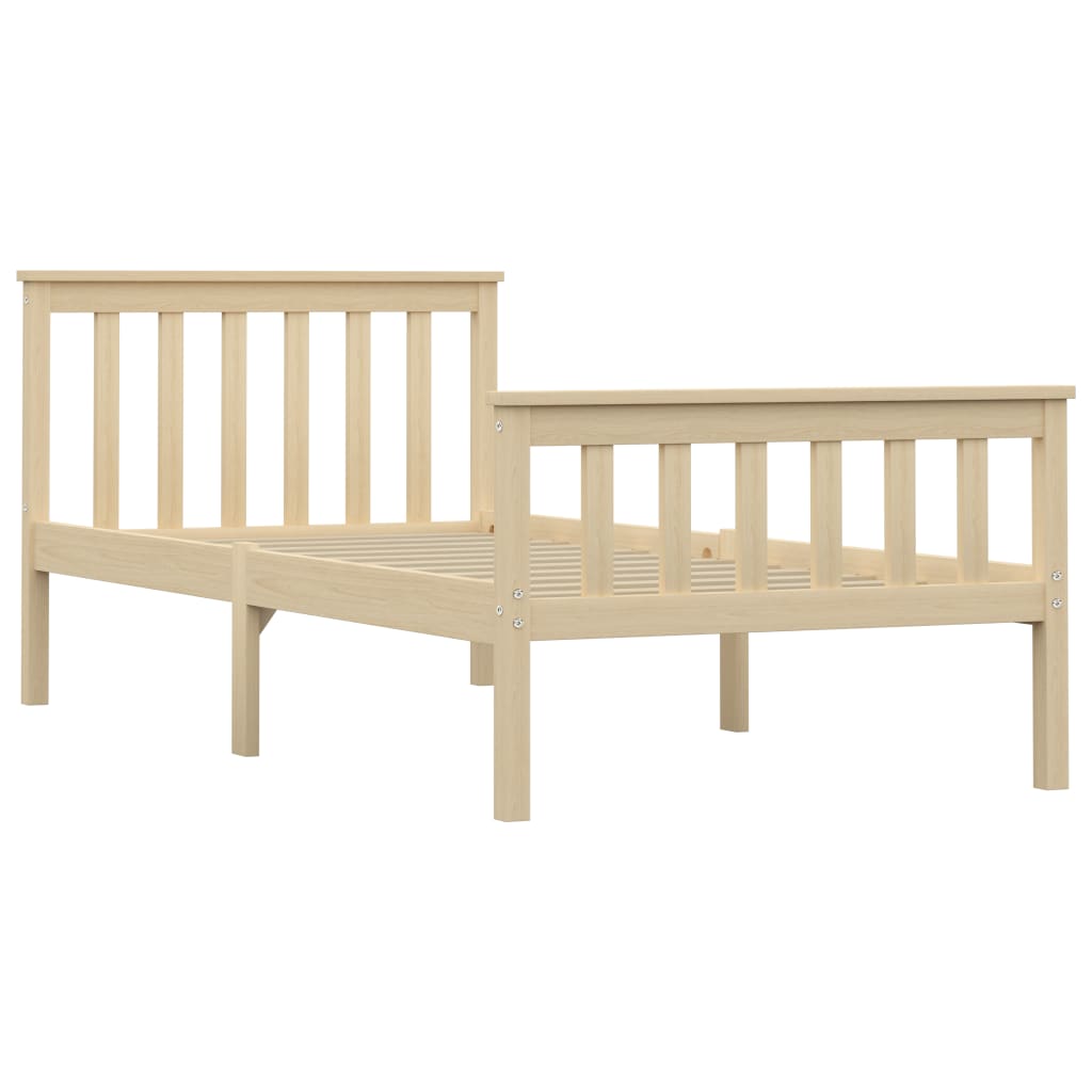 Giroletto senza Materasso Naturale 100x200 cm in Legno di Pino | homemem39