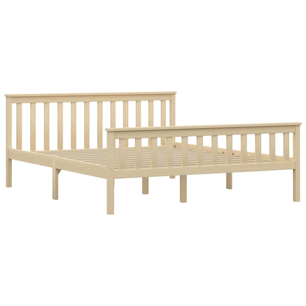 Giroletto senza Materasso Naturale 160x200 cm Legno di Pino | homemem39