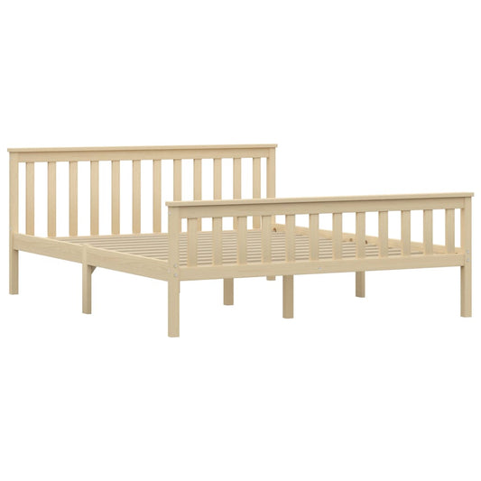 Giroletto senza Materasso Naturale 160x200 cm Legno di Pino | homemem39