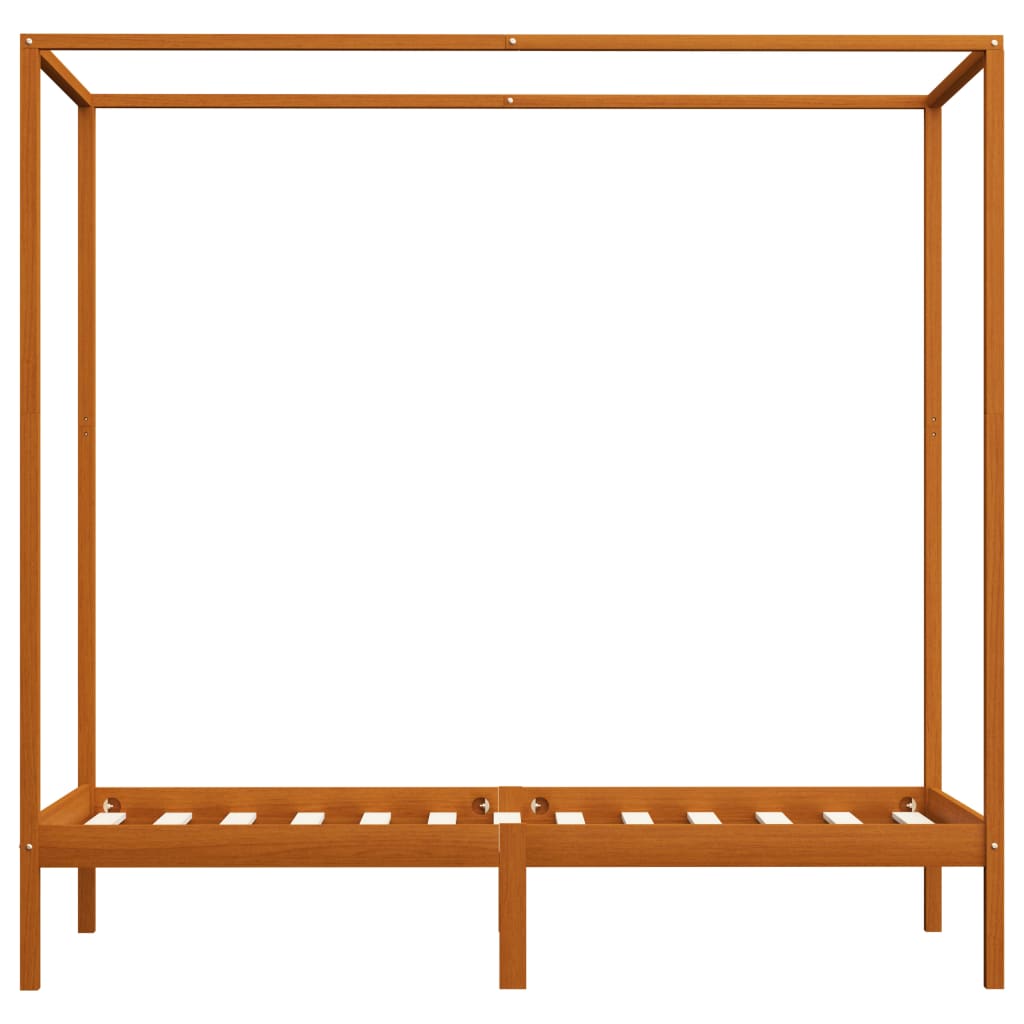 Giroletto senza Materasso Ambrato Legno Massello Pino 90x200 cm | homemem39
