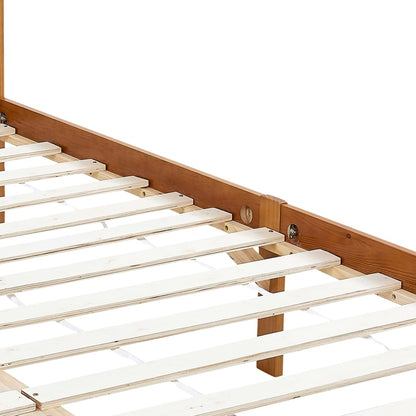 Giroletto senza Materasso Ambrato Legno Massello Pino 90x200 cm | homemem39