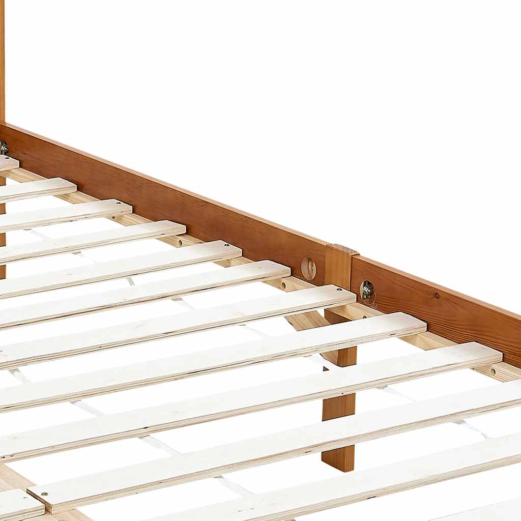 Giroletto senza Materaso Ambrato in Legno di Pino 100x200cm