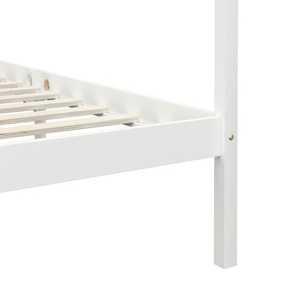Giroletto Baldacchino senza Materasso 100x200 cm Legno Bianco | homemem39
