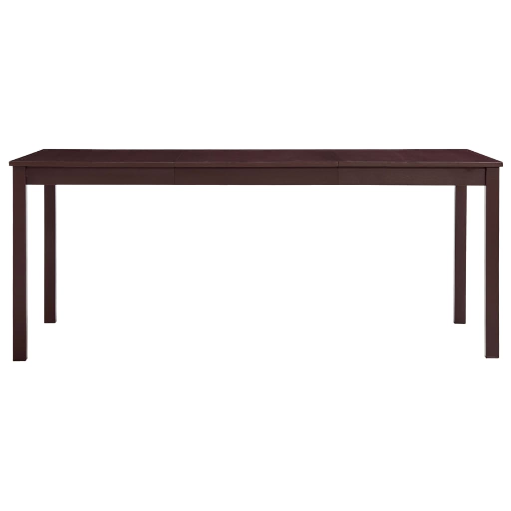 Tavolo da Pranzo Marrone Scuro 180x90x73 cm in Legno di Pino - homemem39