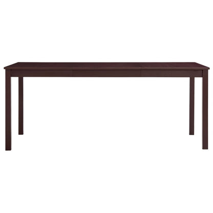 Tavolo da Pranzo Marrone Scuro 180x90x73 cm in Legno di Pino - homemem39