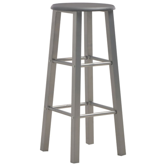 Sgabelli da Bar 2 pz Antracite MDF | homemem39