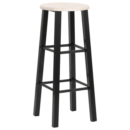 Sgabelli da Bar 2 pz Neri in MDF | homemem39