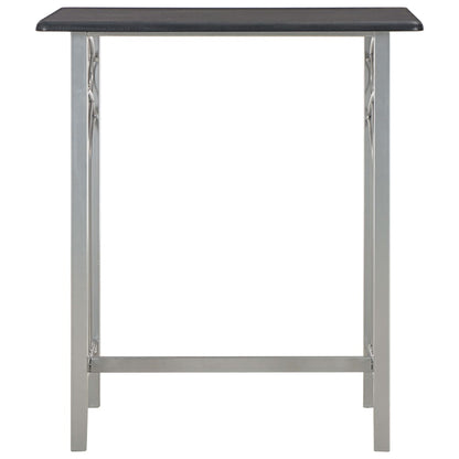 Set da Bar 3 pz in Legno e Acciaio Nero - homemem39