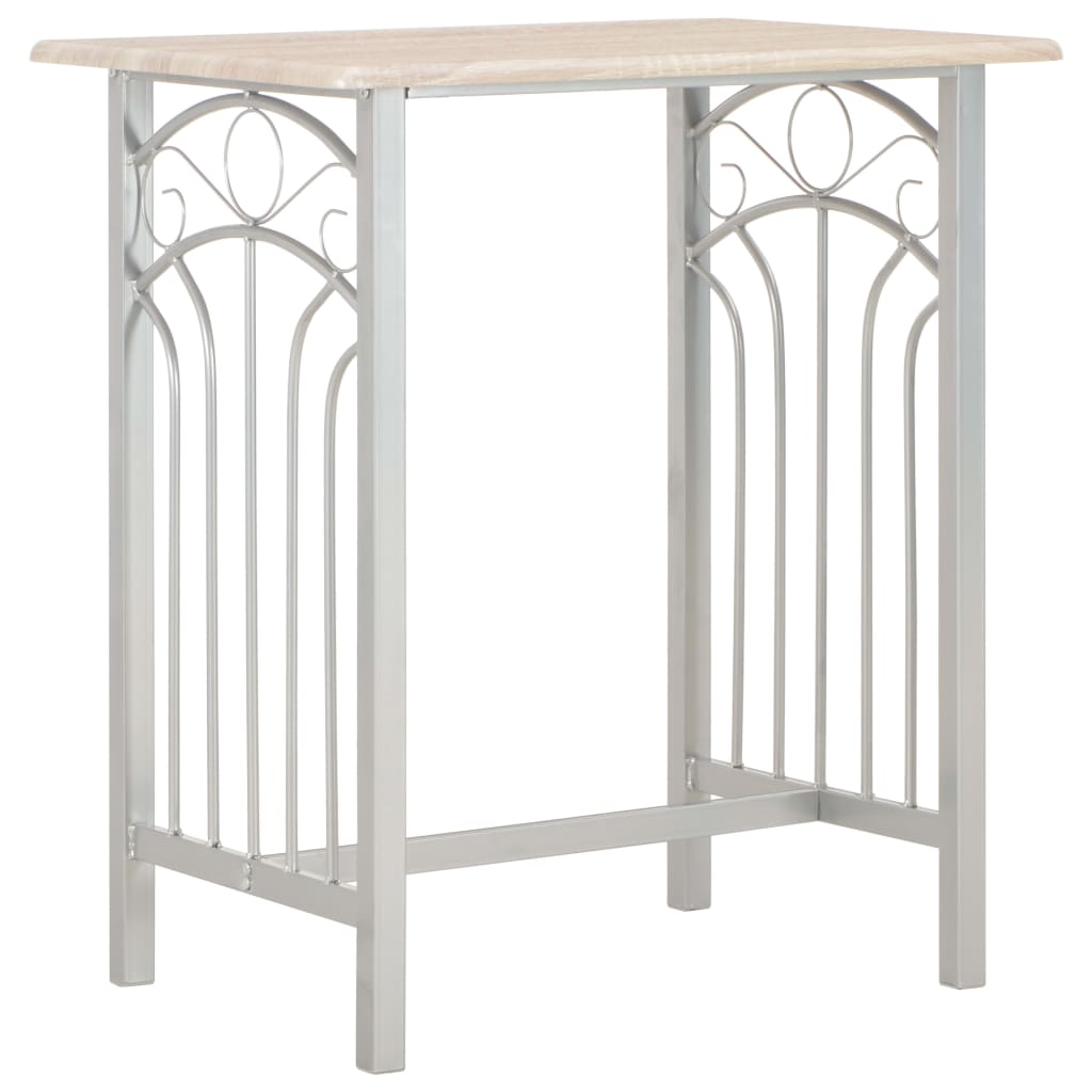 Set da Bar 3 pz in Legno e Acciaio - homemem39