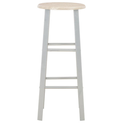 Set da Bar 3 pz in Legno e Acciaio - homemem39