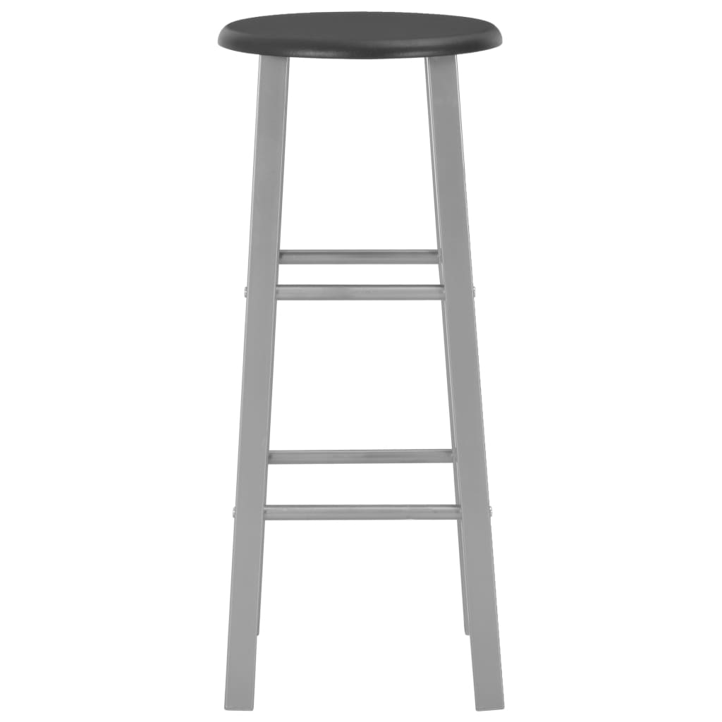 Sgabelli da Bar 2 pz Argento in MDF | homemem39