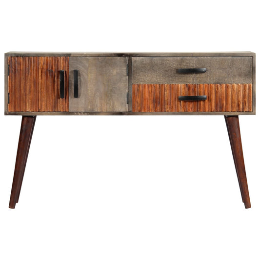 Tavolo Consolle Grigio 120x35x75 cm in Massello di Mango Grezzo | homemem39