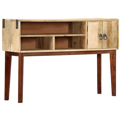 Tavolo Consolle 115x30x76 cm in Legno Massello di Mango Grezzo | homemem39