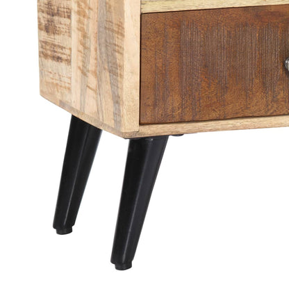 Bedside table 40x30x60 cm in Solid Mango Wood