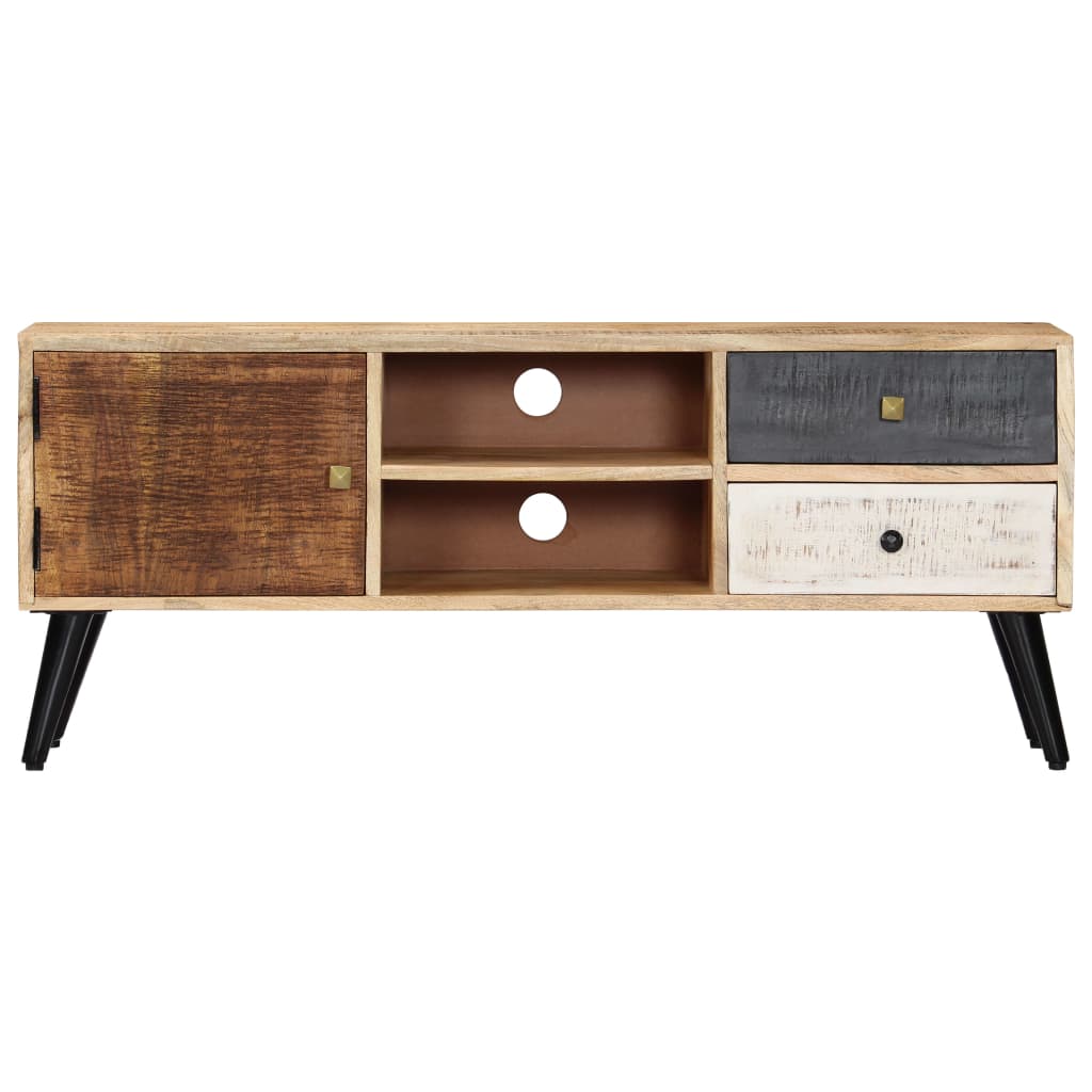 Mobile Porta TV 115x30x47 cm in Legno Massello di Mango | homemem39