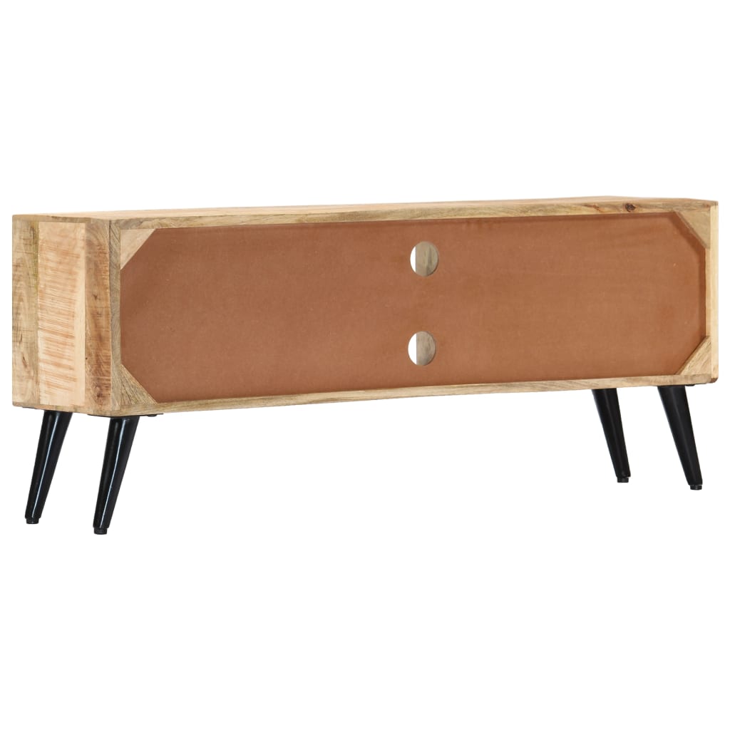Mobile Porta TV 115x30x47 cm in Legno Massello di Mango - homemem39