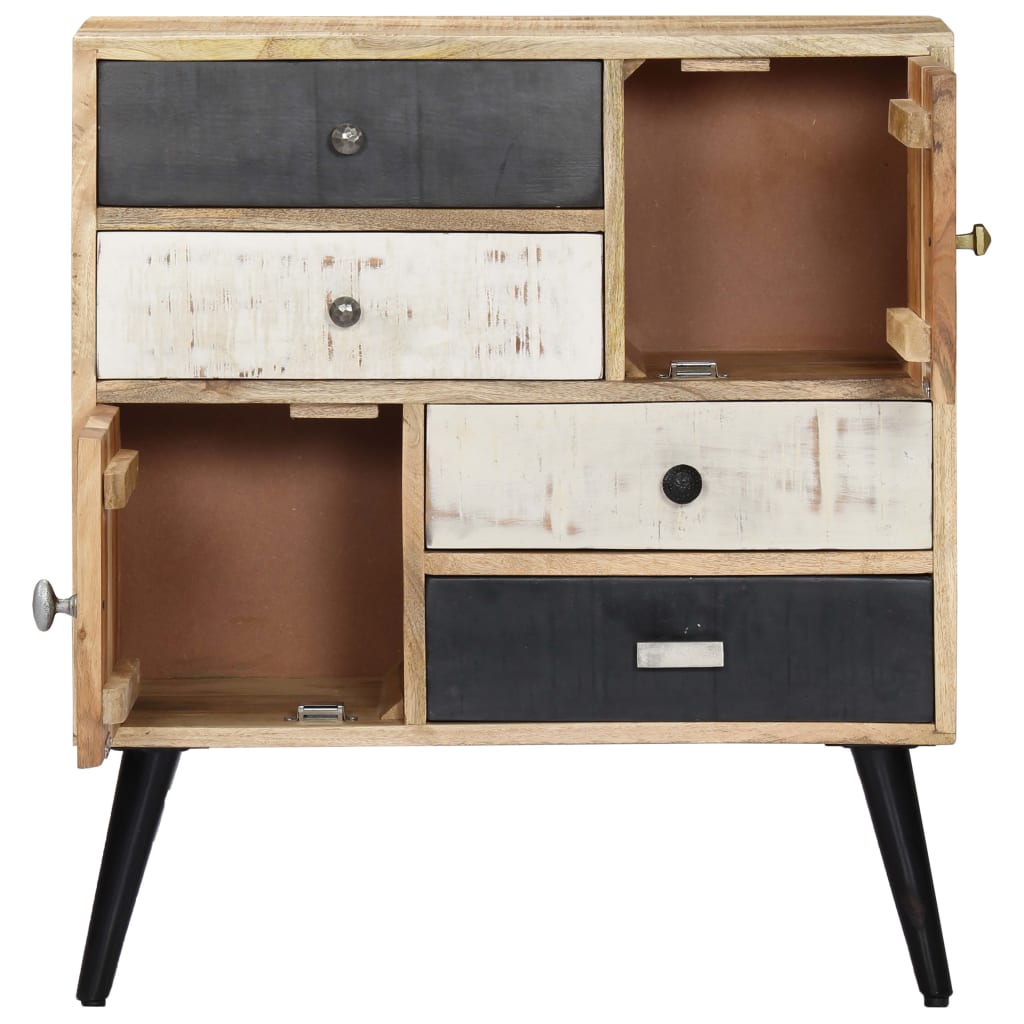 Credenza 70x30x78 cm in Legno Massello di Mango