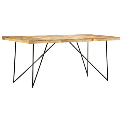 Tavolo da Pranzo 180x90x76 cm in Legno Massello di Mango