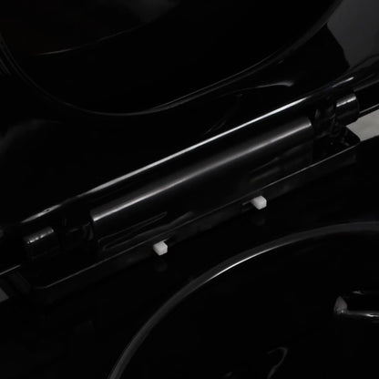 WC Sospeso con Design Senza Bordi in Ceramica Nero - homemem39