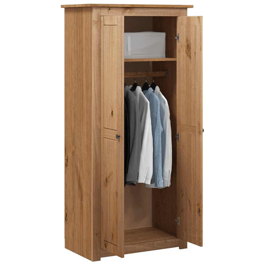 Armadio 80x50x171,5 cm in Legno Massello Pino Panama Range - homemem39