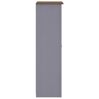 Armadio Grigio 80x50x171,5 cm Legno Massello Pino Panama Range - homemem39