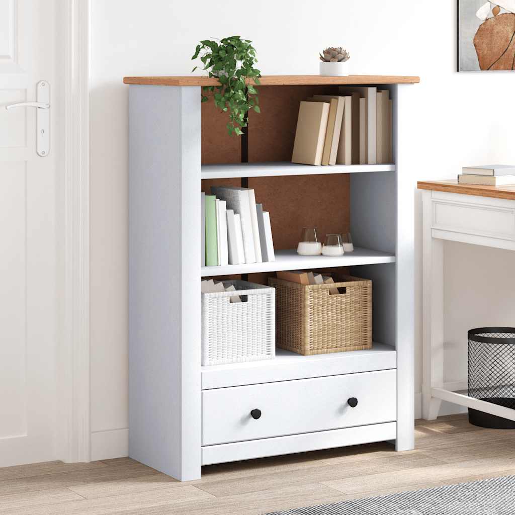 Libreria Bianca 80x35x110 cm in Pino Massello Panama Range