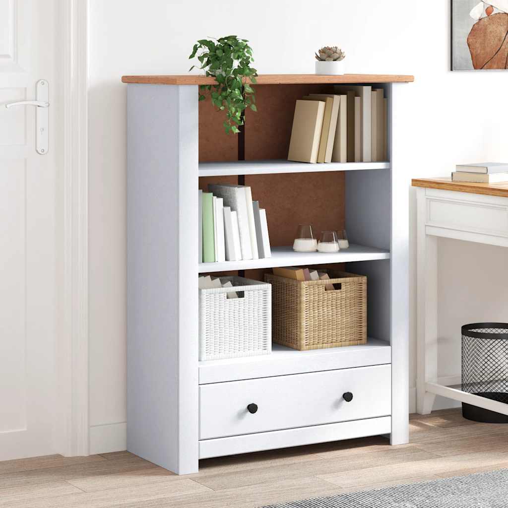 Libreria Bianca 80x35x110 cm in Pino Massello Panama Range