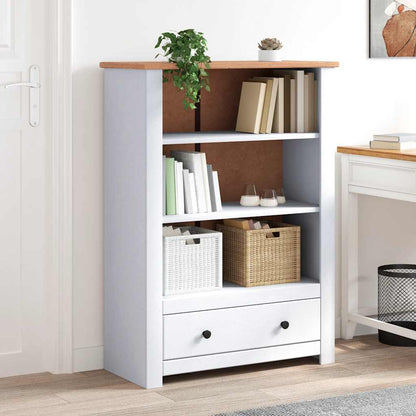 Libreria Bianca 80x35x110 cm in Pino Massello Panama Range