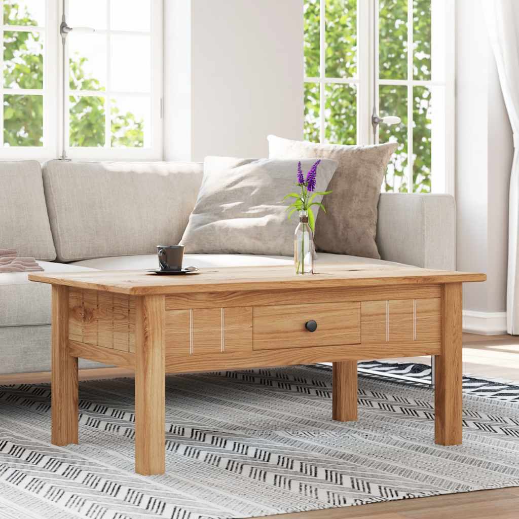 Tavolino da Salotto 100x60x43,5cm in Pino Massello Panama Range