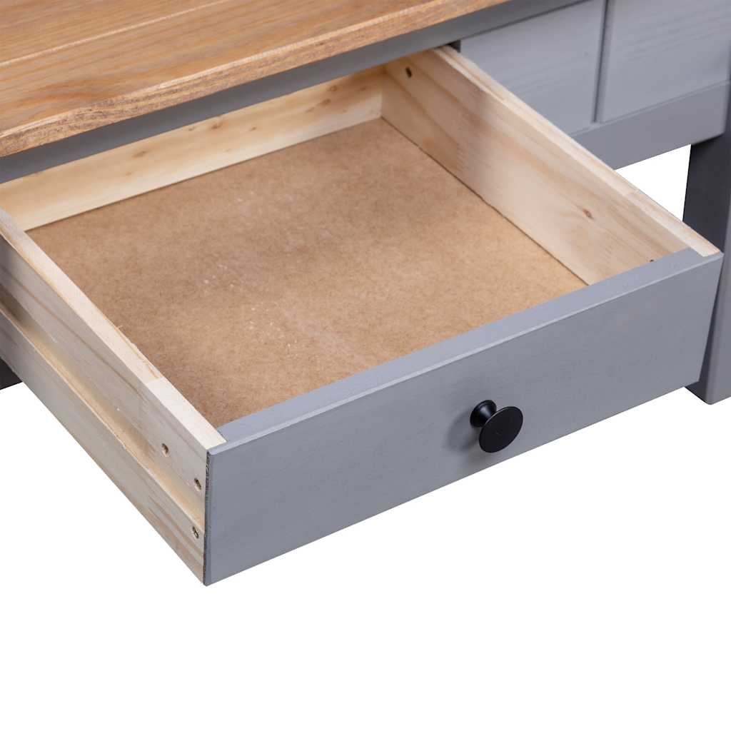 Tavolino Salotto Grigio 100x60x43,5cm Pino Massello Panama Range