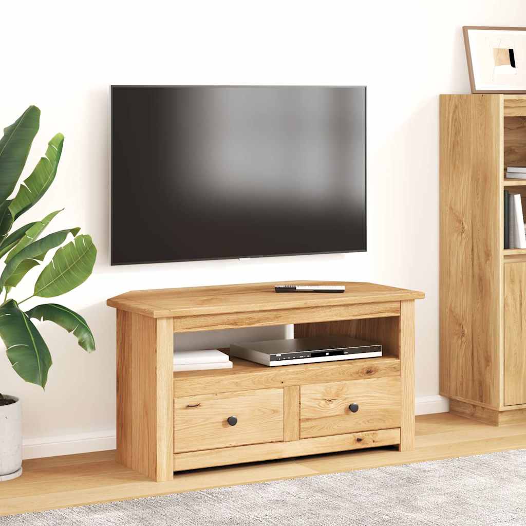 Mobile Porta TV Angolare 93x49x49 cm Pino Massello Panama Range