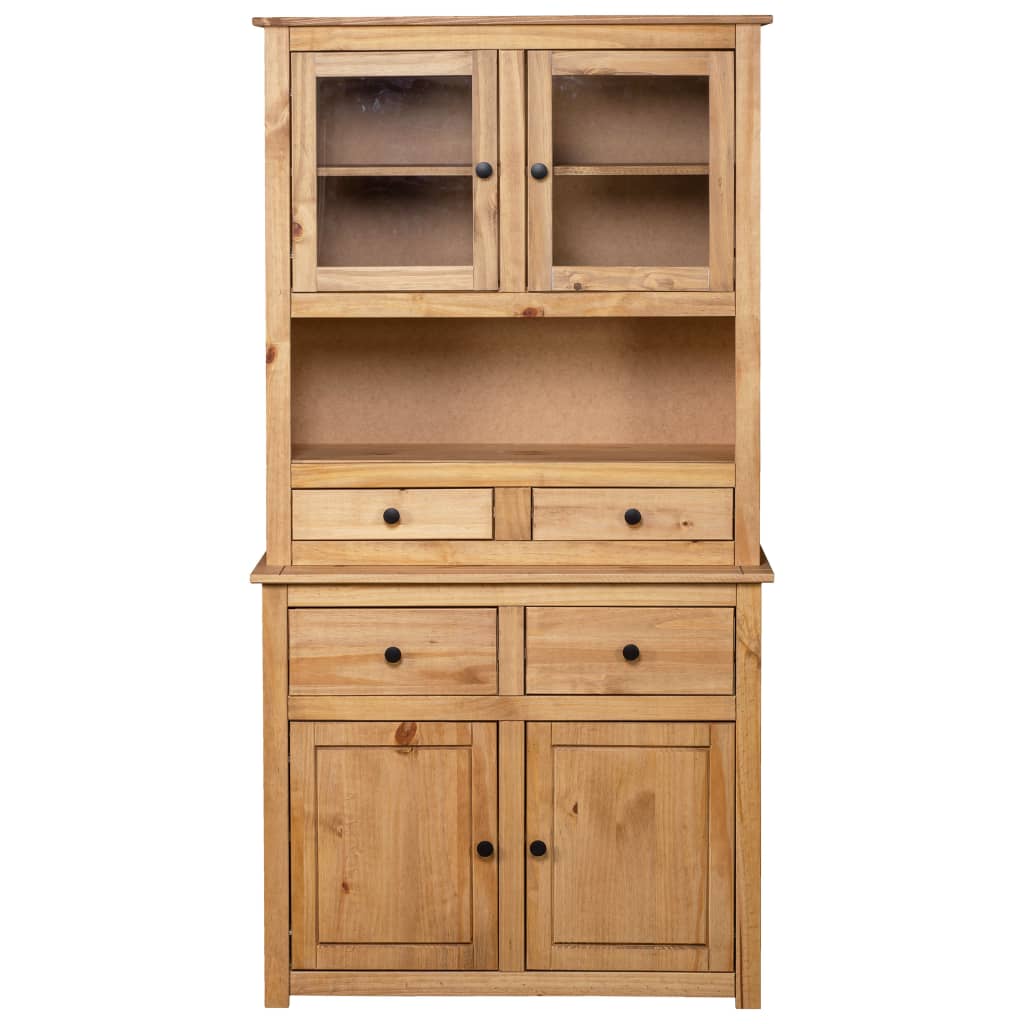 Credenza 93x40,5x180 cm in Legno Massello di Pino Panama Range | homemem39