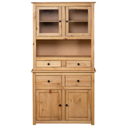 Credenza 93x40,5x180 cm in Legno Massello di Pino Panama Range | homemem39