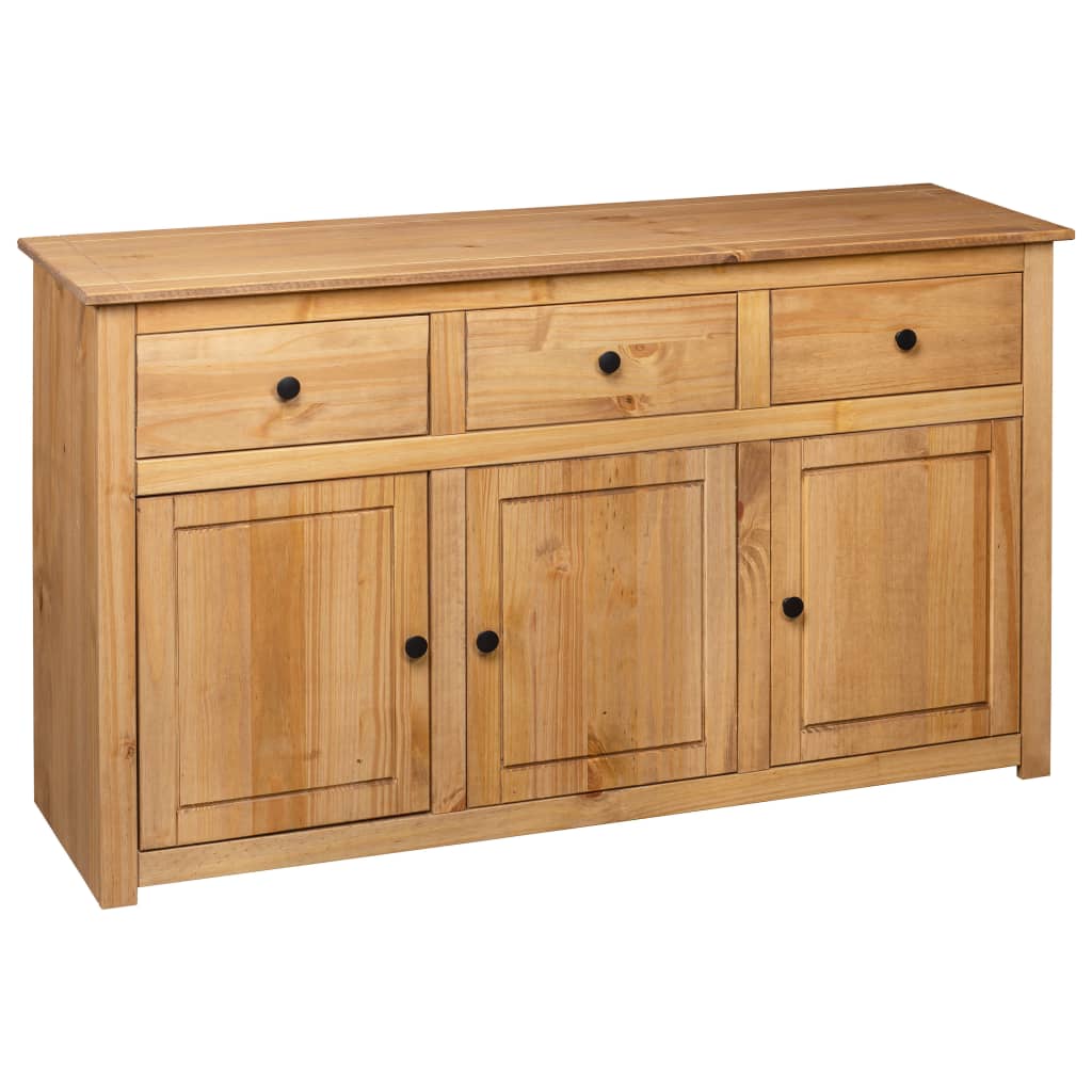 Credenza 135x40x80 cm in Legno Massello di Pino Panama Range - homemem39