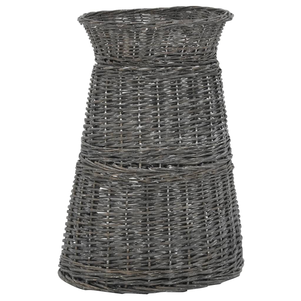 Ceste Gatti con Cuscini Grigio 3pz 47x34x60cm Salice Naturale | homemem39