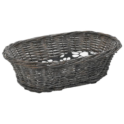 Ceste Gatti con Cuscini Grigio 3pz 47x34x60cm Salice Naturale | homemem39