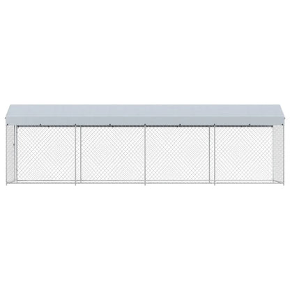 Recinzione per Cani da Esterno con Tetto 760x190x225 cm | homemem39