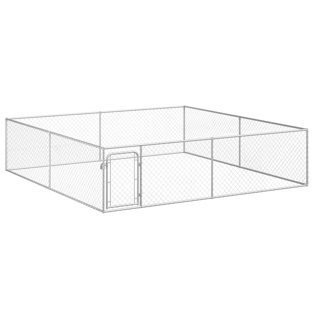 Canile da Esterno in Acciaio Zincato 4x4x1 m