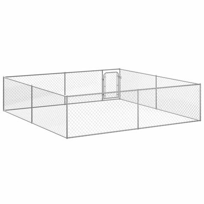 Canile da Esterno in Acciaio Zincato 4x4x1 m