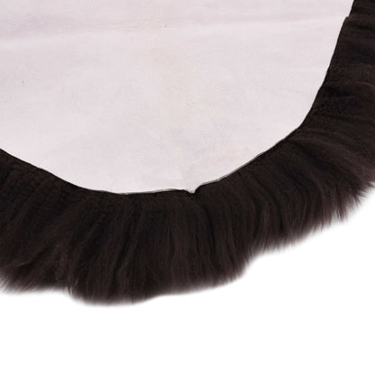 Tappeto in Pelle di Montone 60x180 cm Marrone - homemem39