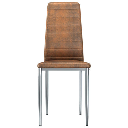 Sedie da pranzo 2 pcs Marrone 41.5 x 48 x 99 cm