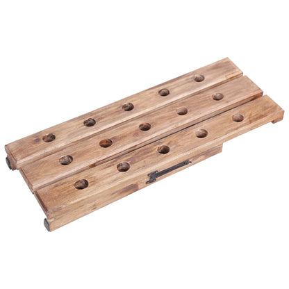 Portavini da 15 Bottiglie 26x50x70cm Legno Massello di Mogano | homemem39