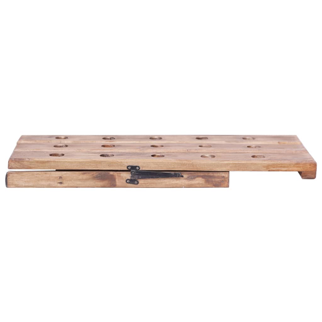 Portavini da 15 Bottiglie 26x50x70cm Legno Massello di Mogano | homemem39