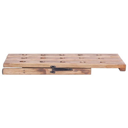 Portavini da 15 Bottiglie 26x50x70cm Legno Massello di Mogano | homemem39