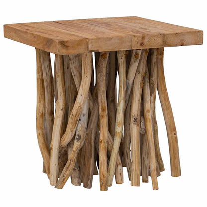 Tavolo con Tronchi 40x40x40 cm in Legno di Recupero Misto | homemem39