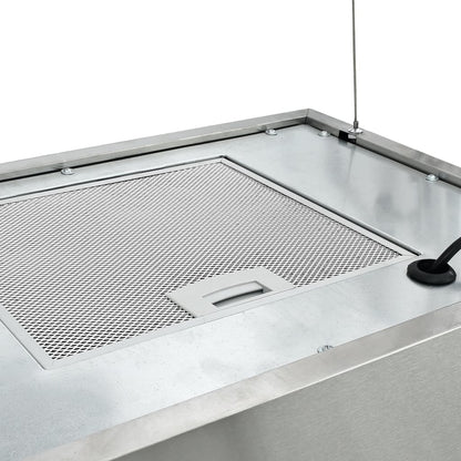 Cappa da Cucina ad Isola Sospesa LCD con Sensore 55 cm Acciaio - homemem39