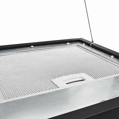 Cappa da Cucina ad Isola Sospesa LCD Sensore 37 cm in Acciaio | homemem39