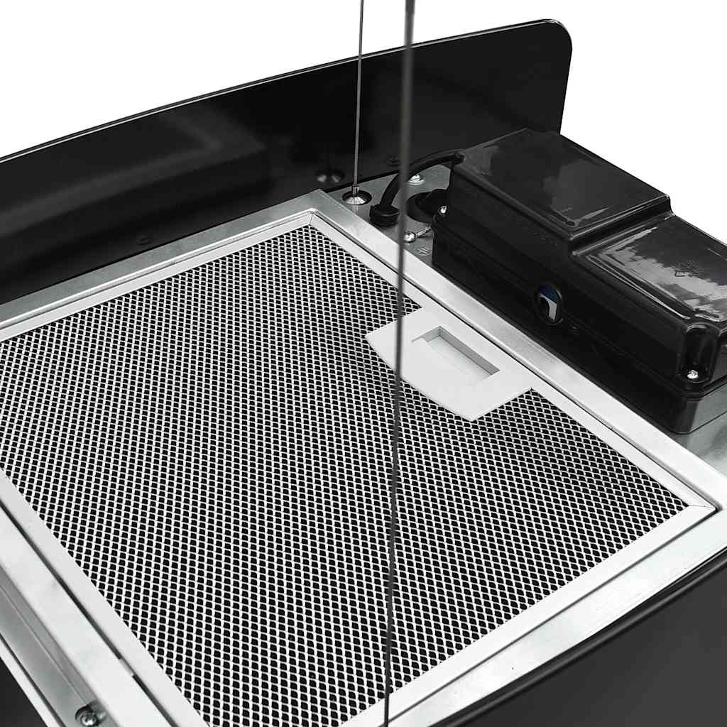 Cappa da Cucina ad Isola Sospesa LCD Sensore in Vetro Temperato | homemem39
