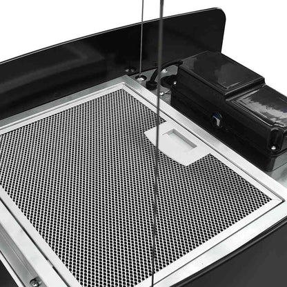 Cappa da Cucina ad Isola Sospesa LCD Sensore in Vetro Temperato | homemem39