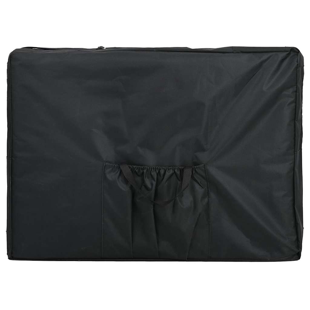 Lettino da Massaggio 4 Zone Telaio Alluminio Antracite 186x68cm | homemem39